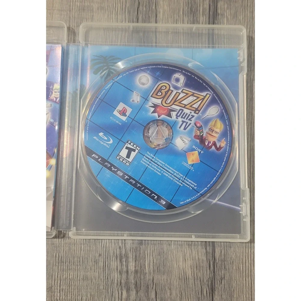 BUZZ! Quiz‎ TV Game Only PlayStation 3 PS3 Complete In Box No Controllers Dongle